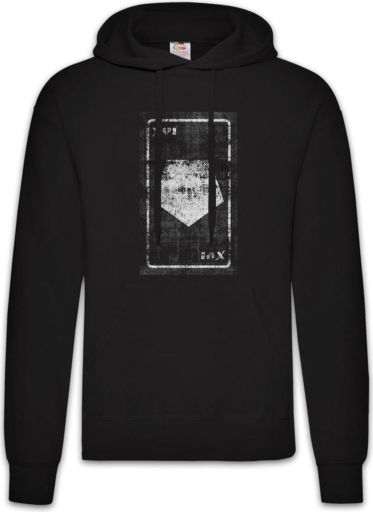 Urban Backwoods Tarot The Tower of Babylon, Herren Hoodie, Farbe: Schwarz, Größe: XL