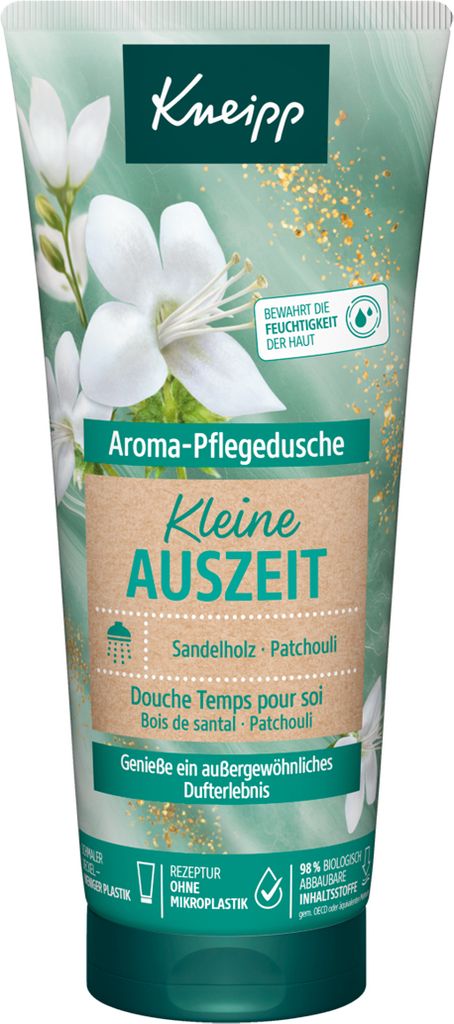 Kneipp Aroma Pflegedusche Kleine Auszeit mit Sandelholz und Produktbild 
