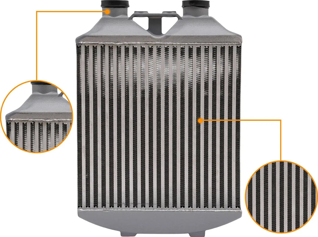 Refroidisseur d'air de suralimentation en aluminium Performance Gris - 4
