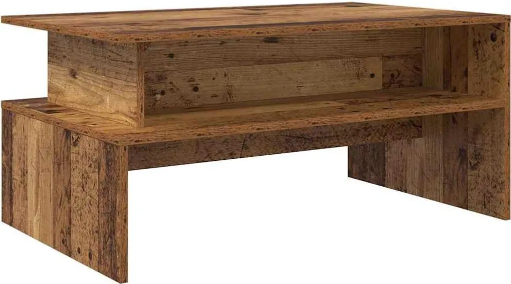 Tavolino da Caffè SYFAX 90x55x42,5 cm - Legno Vecchio Robusto