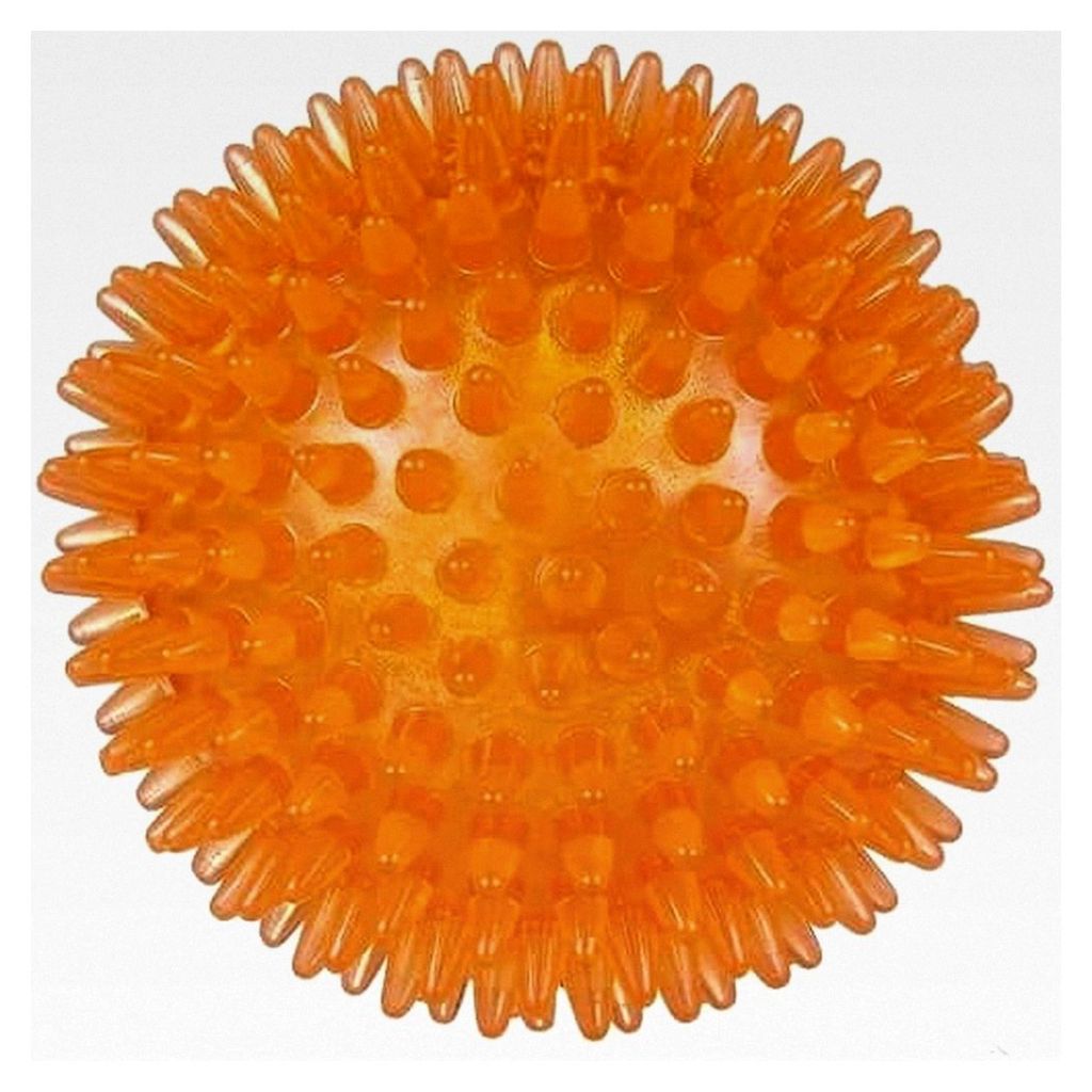 Hundeball Igel | Ball Plektren für Hunde | Massiert Zahnfleisch und reinigt die Zähne | Strapazierfähiges Hundespielzeug | Mit Geräusch | Therm...