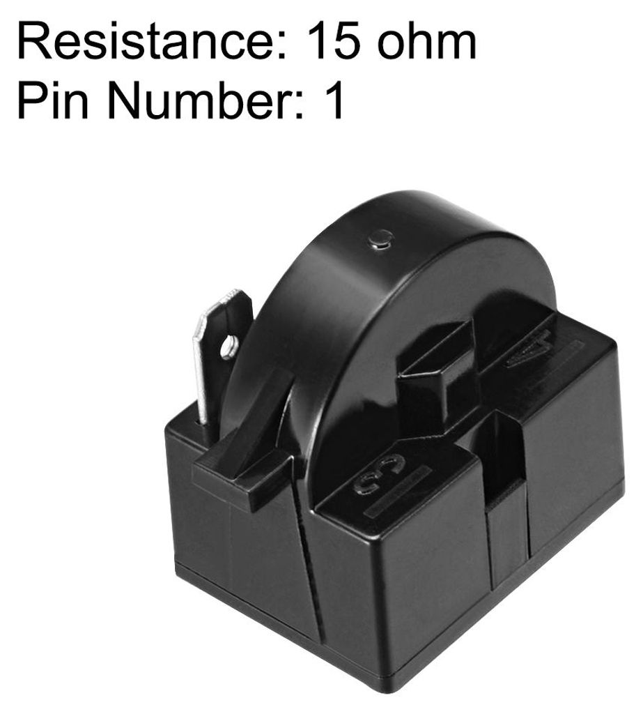 2 Stš¹ck 1 Pin Anlasser Relais, 15 Ohm Kš¹hlschrank Gefrierschrank Kompressor š¹berlastschutz fš¹r Kš¹hlschr?nke Gefrierschr?nke