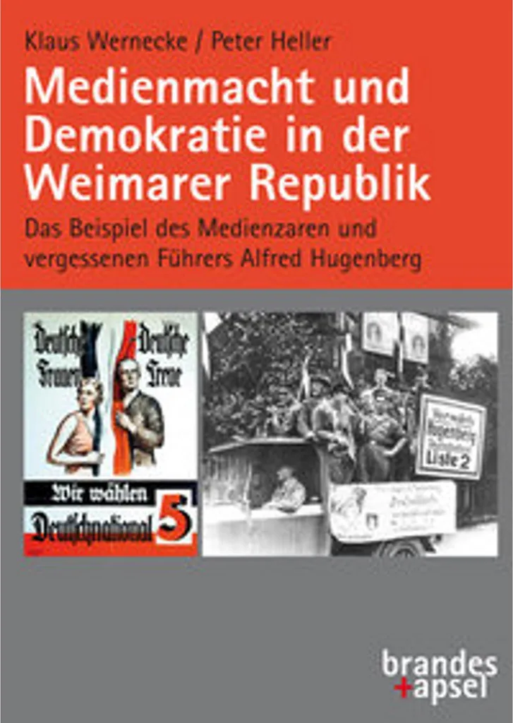 Livre Medienmacht und Demokratie in der Weimarer Republik - Analyse Média
