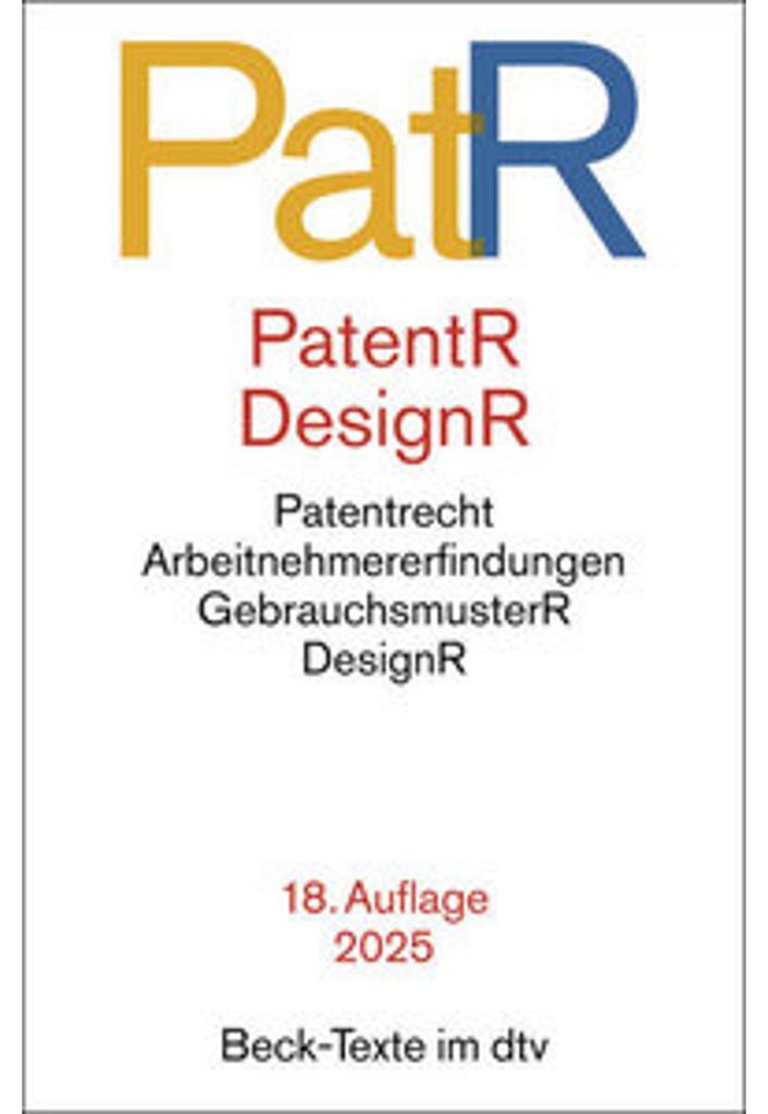 Patent- und Designrecht. PatR