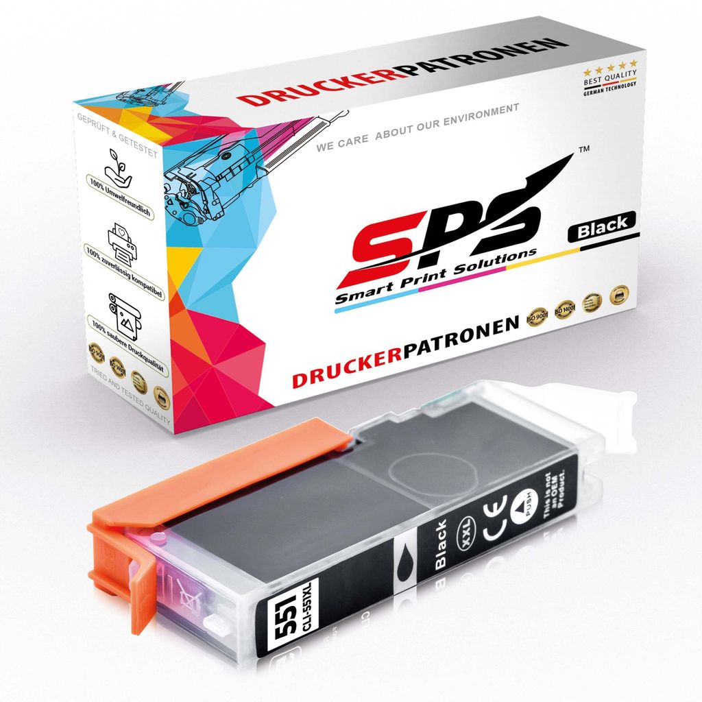 CLI-551BKXL Tintenpatrone Kompatibel für Canon Pixma MX 926 | 1x Schwarz