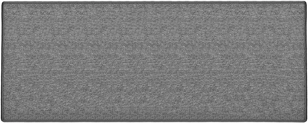 Tapis d'intérieur gris London en velours bouclé plat et résistant 100x200