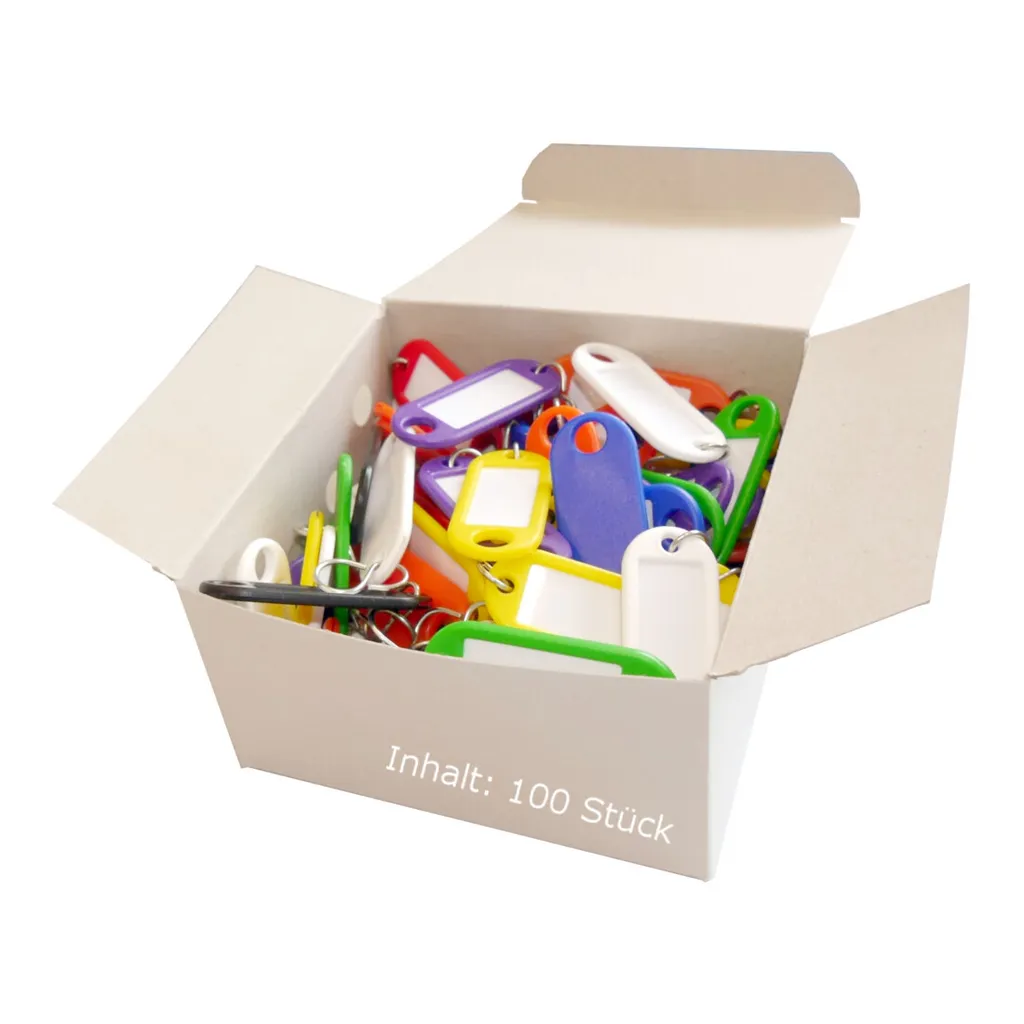 Portachiavi a S WEDO 803499 con Etichetta Scrivibile - Stock 100pz