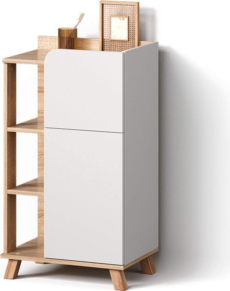 Meuble salle de bain Livinity Marano Sonoma/blanc 50x90cm Image du produit 