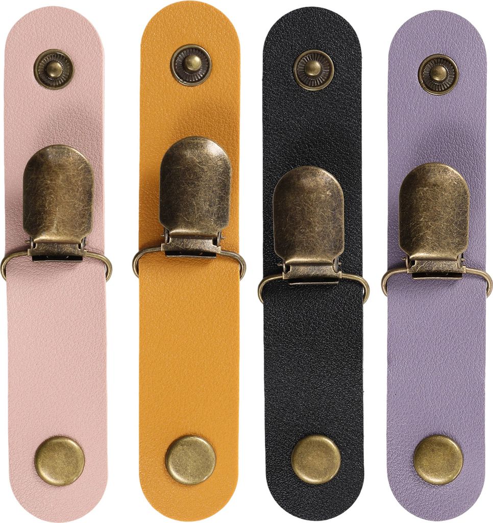 1 Stück/4 Stück Hutclip aus Kunstleder, leichter Hutclip für den Außenbereich, einfach zu verwenden, für Wandern, Camping, Sonnenhutklemme, Re...