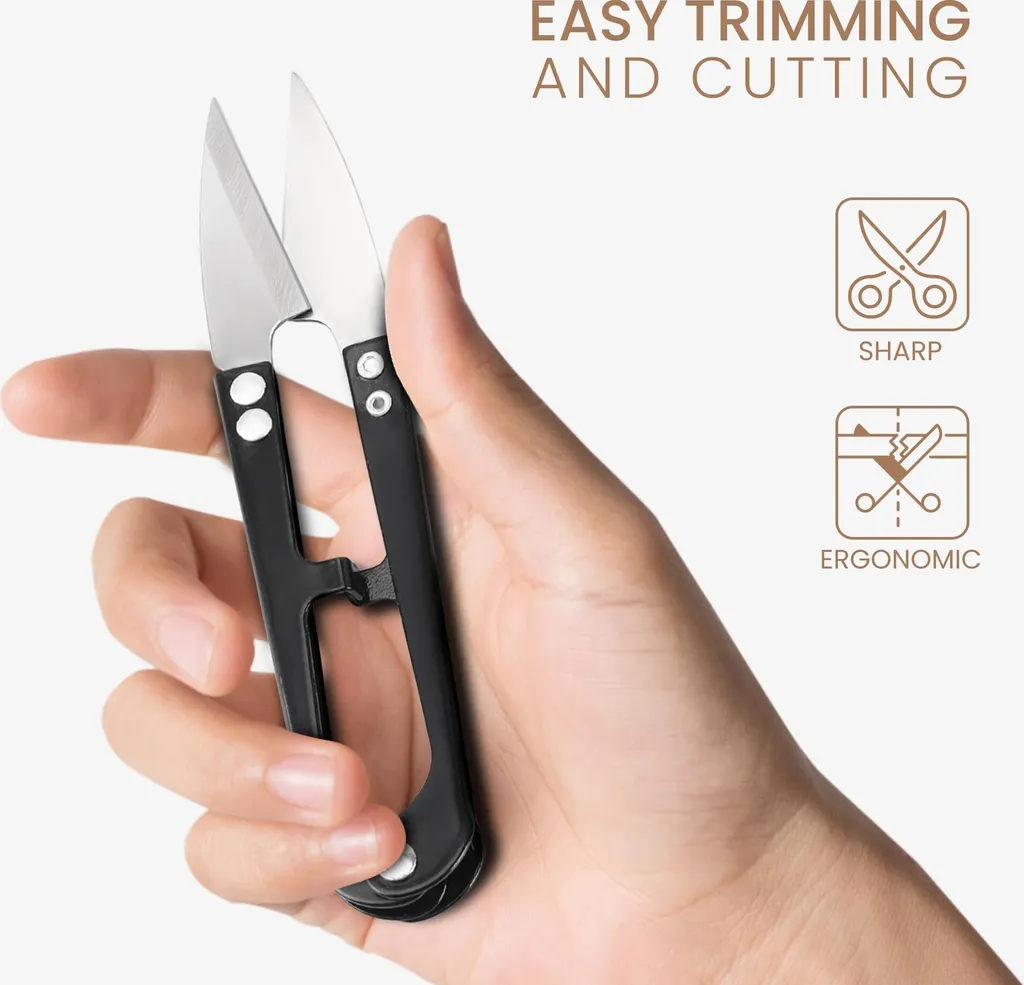 Ciseaux de Tailleur Professionnels Textiles avec Coupe-fil de Précision