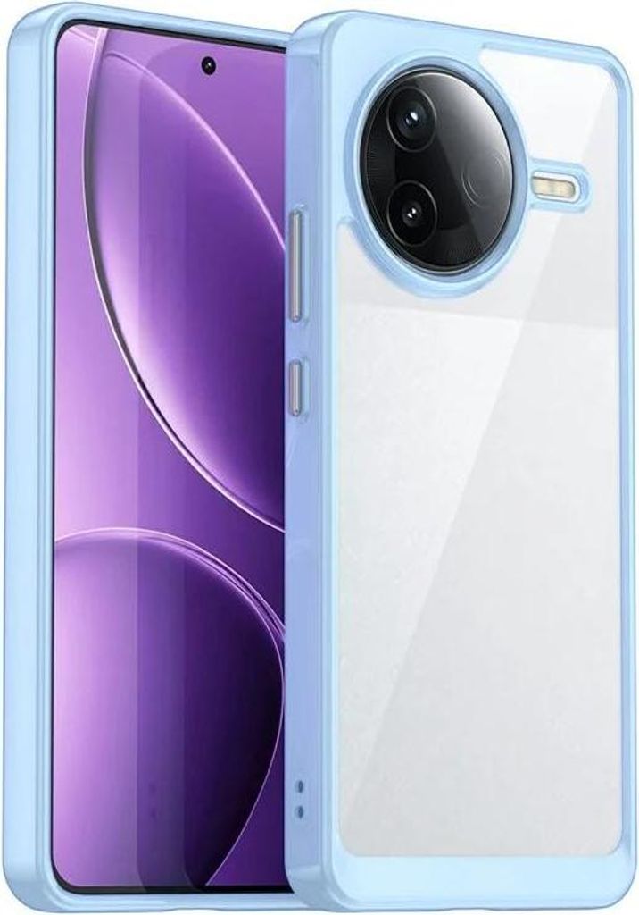 Hülle für Xiaomi Poco F7 Pro - Phonesta Acrylic Hybrid Back Cover - Blau