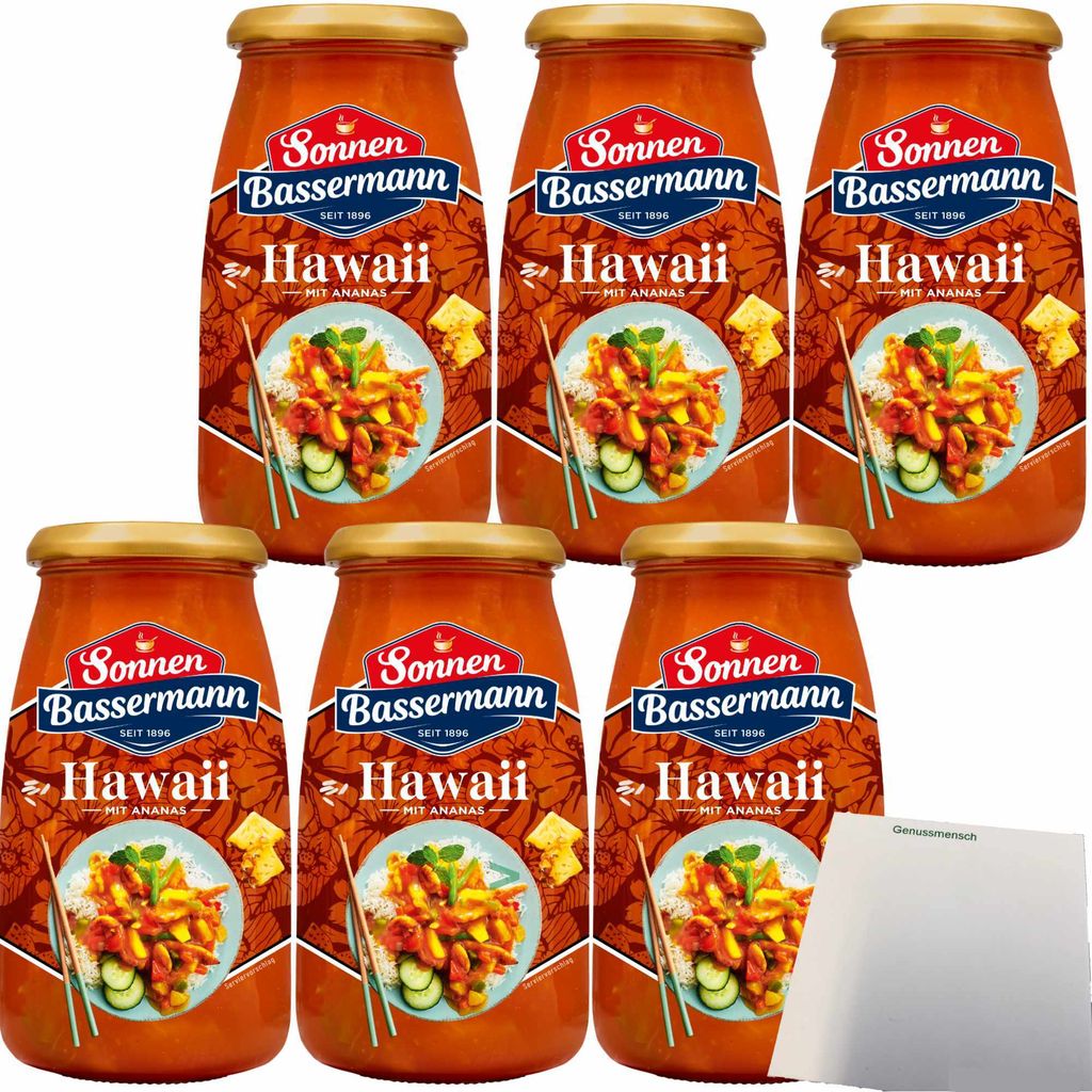 Sonnen Bassermann Sauce Hawaii mit Ananas 6er Pack (6x515g Produktbild 