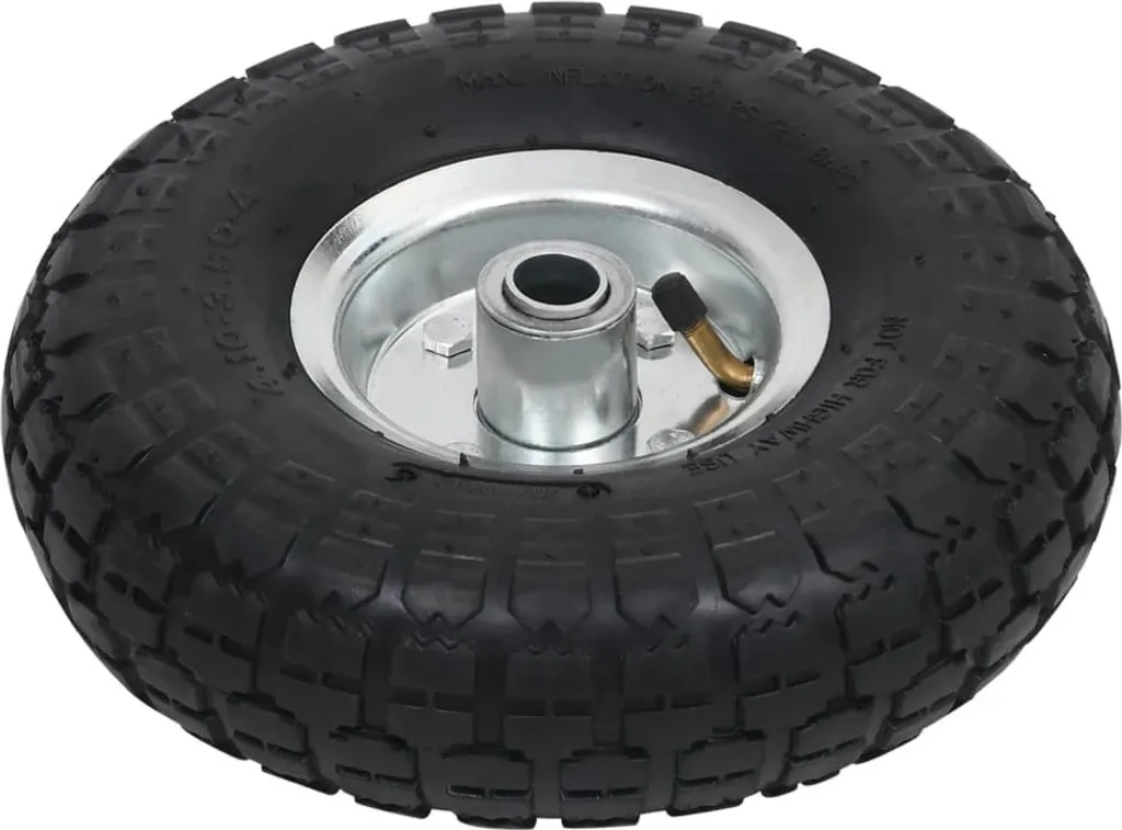 Remplacer vos Roues de Diable Usées - Pack de 4 Pneus Caoutchouc 260mm