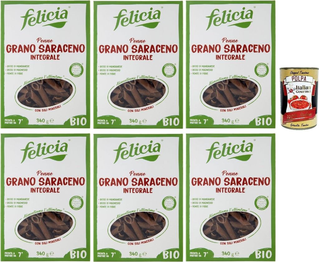 Felicia Penne di Grano Saraceno Integrale,Pasta mit 100% Produktbild 