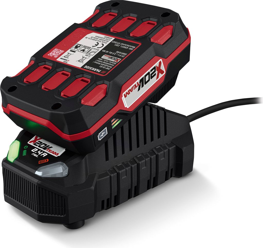 PARKSIDE® 20 V Akku 2 Ah »PAP 20 B1« und Ladegerät 2,4 A Produktbild 1