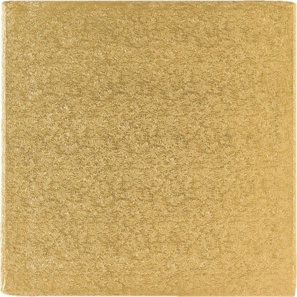 Tortenplatte / Cakeboard quadratisch 30,4cm, gold Produktbild 