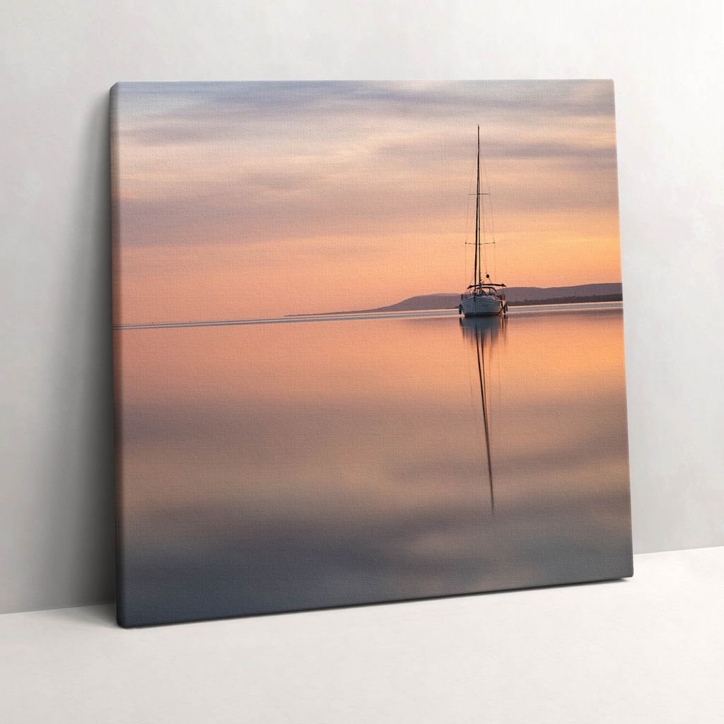 Lake Balaton USA – Leinwandbild Wandbild – 60x60 cm – Leinwandbilder – Wandbilder – Schlafzimmer – Flur