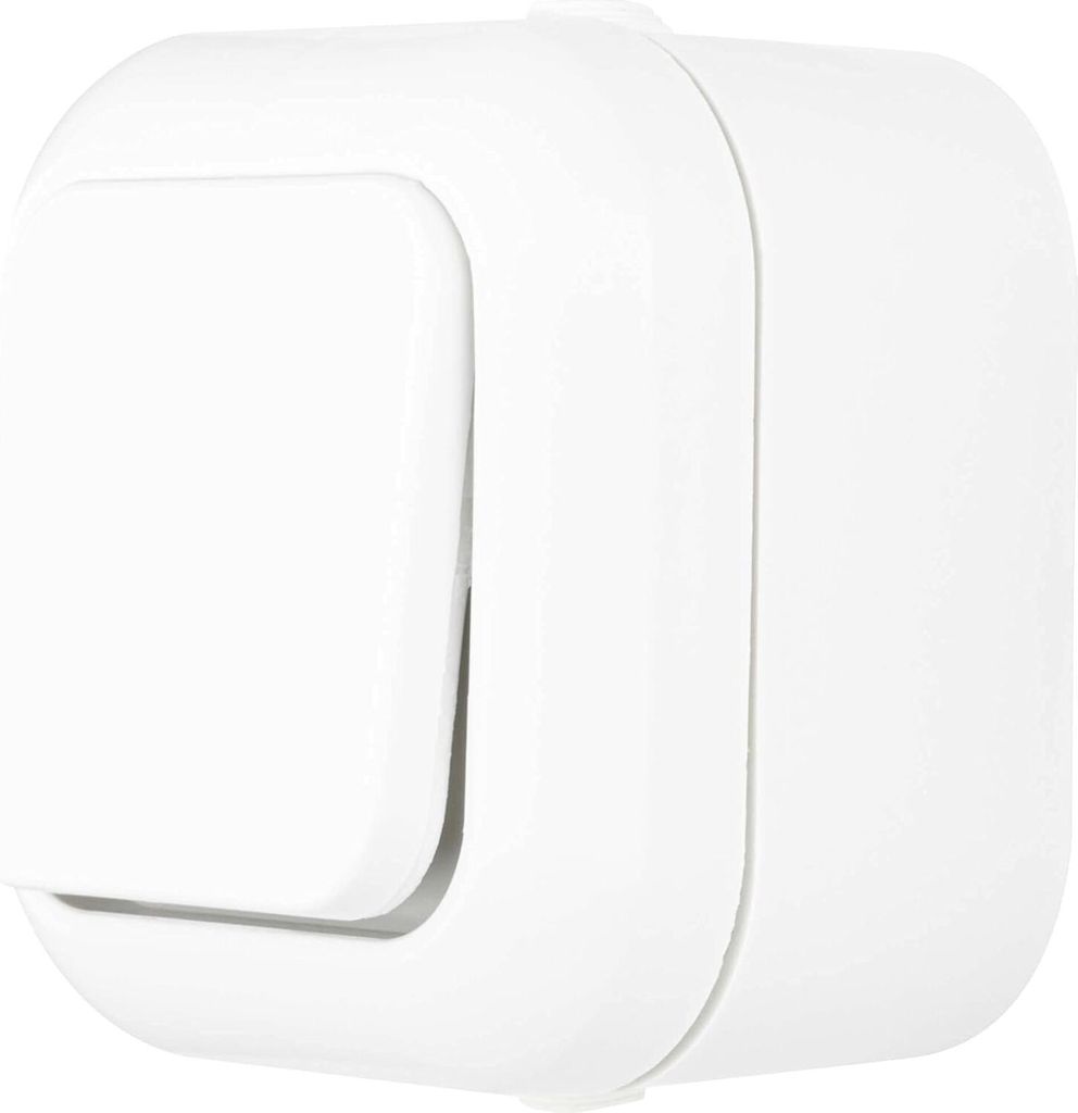 REV Ritter Atlantik Aufputz Feuchtraum Schalterprogramm, Farbe:weiß, Modell:Taster