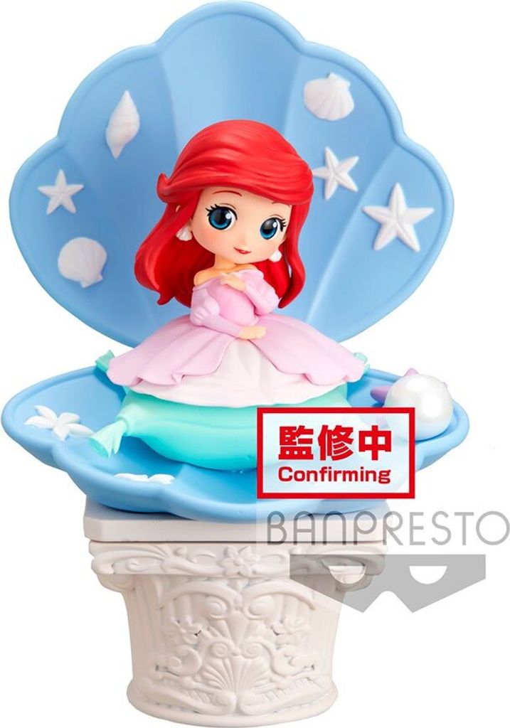 BANPRESTO 18955 - Q Posket Stories Disney Characters Pink Dress Style -Ariel-(Ver.A)
