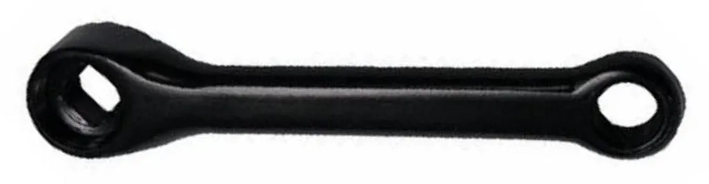 Manivelle gauche 152 mm HZB noire en acier pour réparer un filetage HS