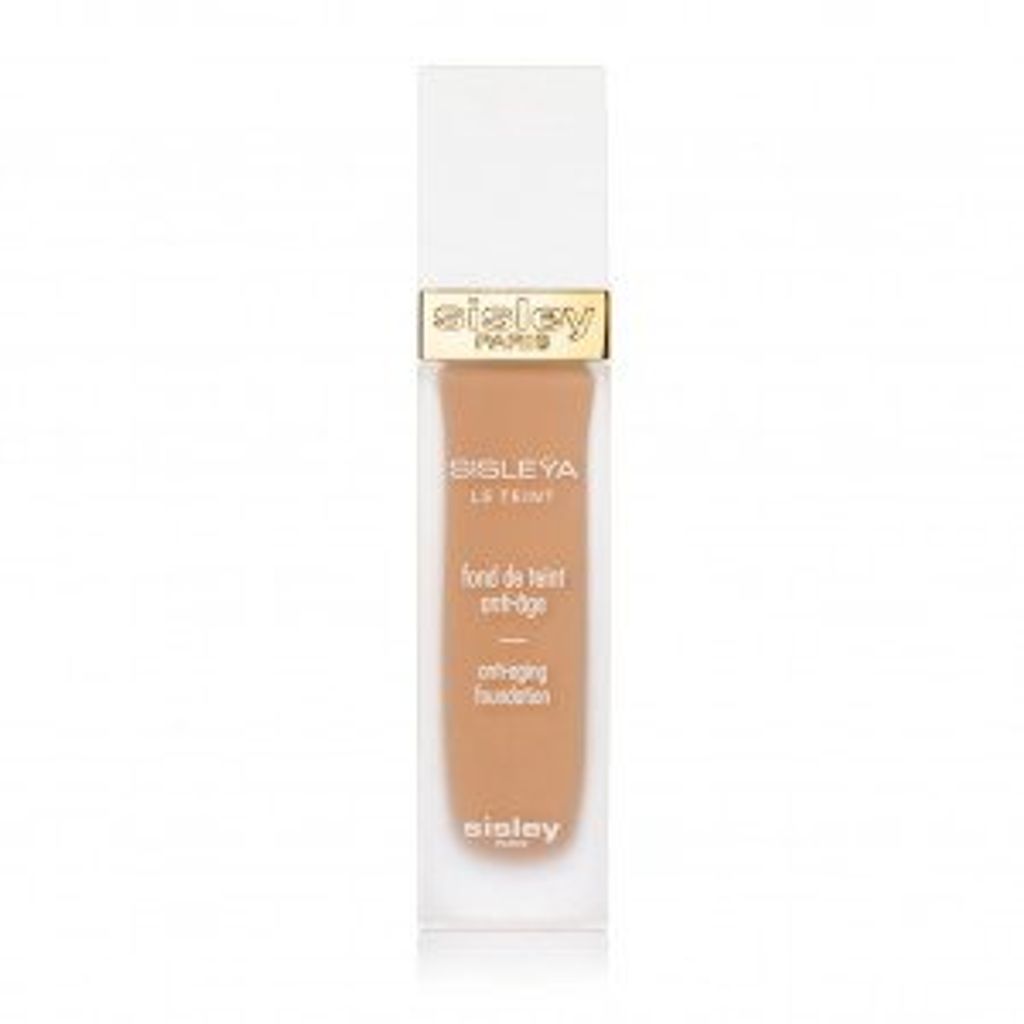 A product shot of a foundation bottle against a white background.
