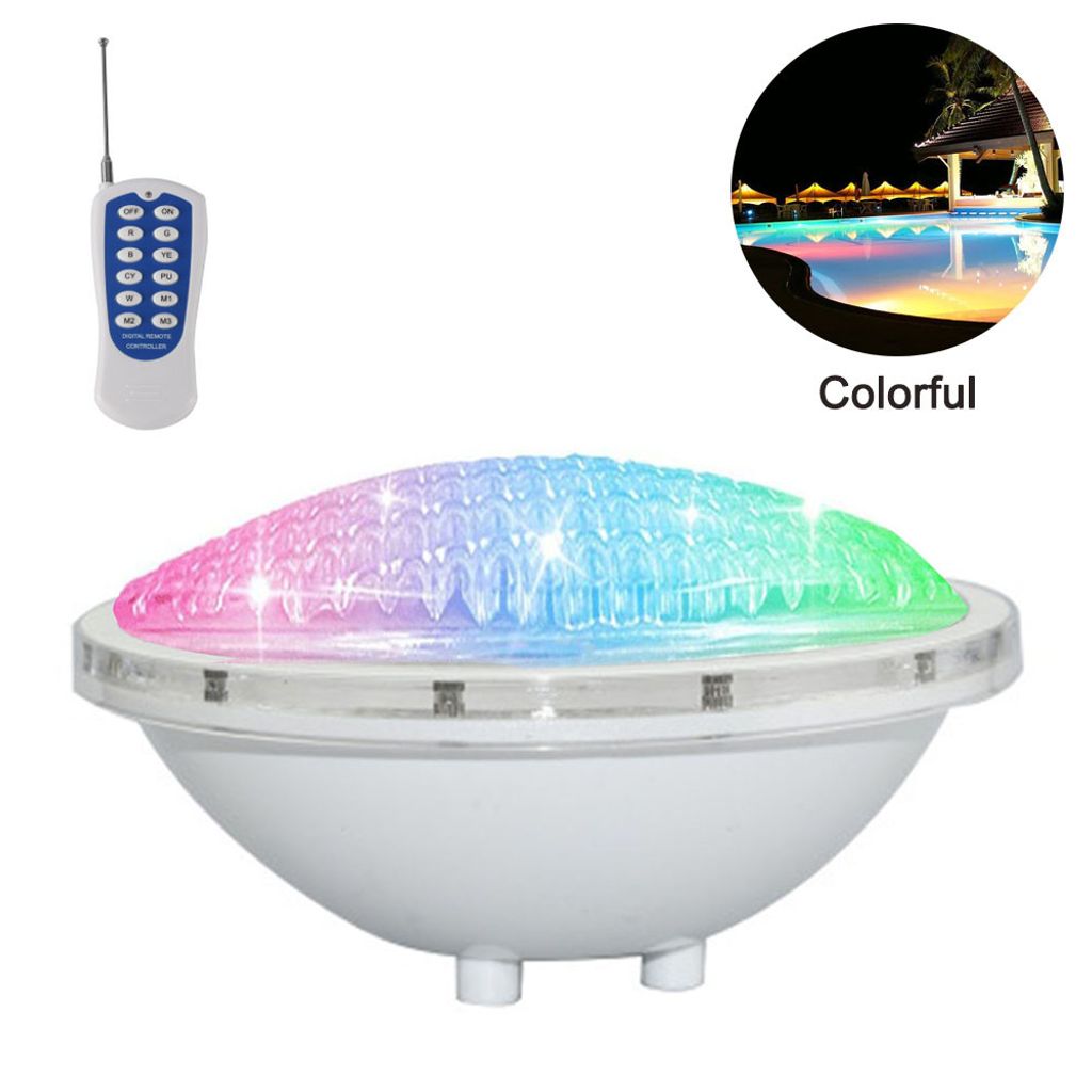 NATPOW 18W Poolbeleuchtung Mit Magnet - RGB LED App Steuerung IP68 Wasserdicht