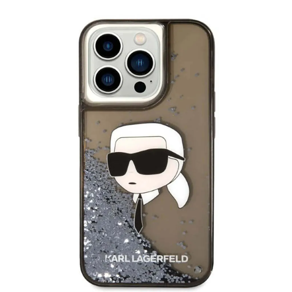 Custodia Rigida iPhone 14 Pro Max Karl Lagerfeld Nero Glitter Originale - 3