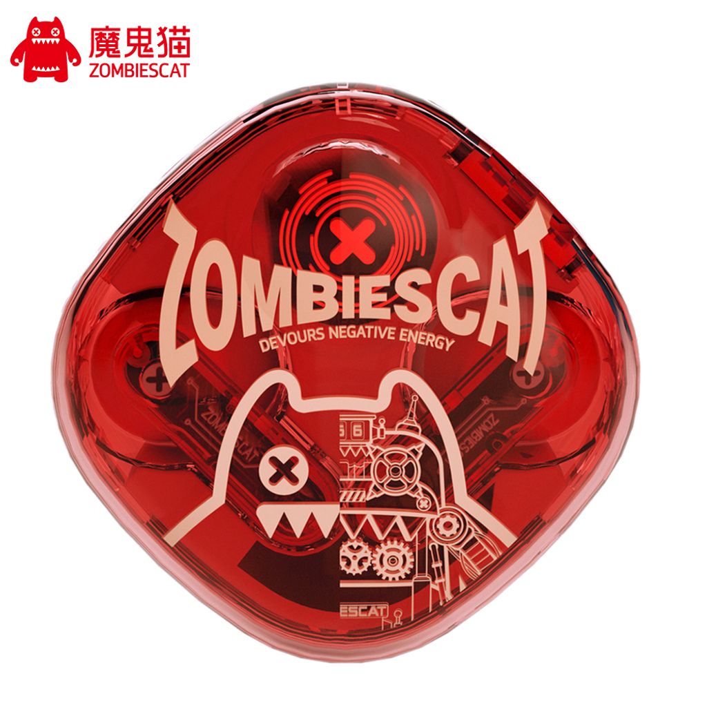 ZOMBIESCAT B2 Kabellose Ohrhoerer BT5.3, leichtes und ergonomisches Design, wiederaufladbarer Akku mit geringer Latenz, coole Lichteffekte, kompati...