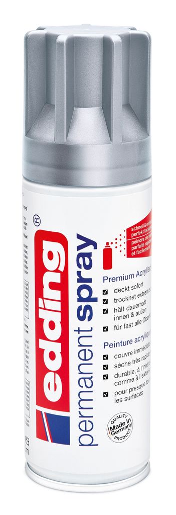 Edding 5200, 200 ml, Silber, Matte, Sprühdose, Wasserfest Produktbild 