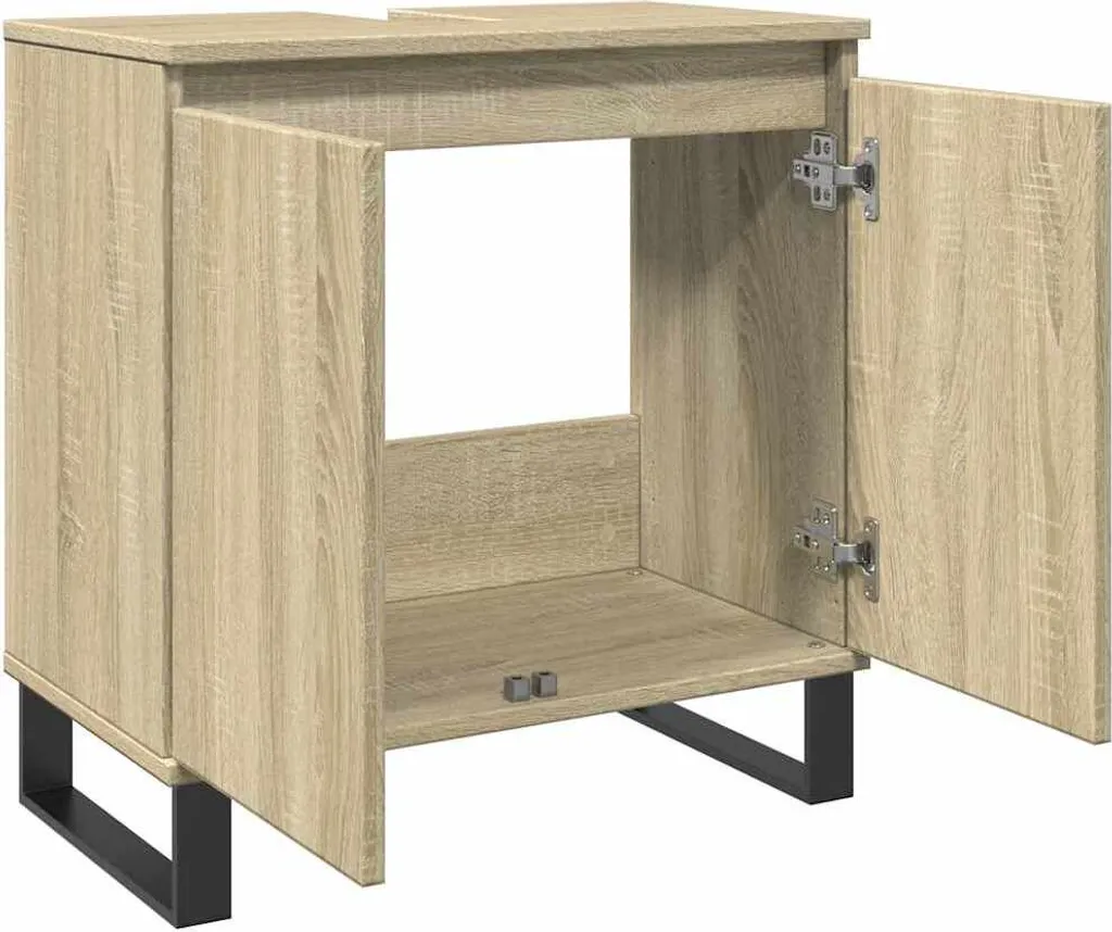 Armoire de salle de bains gain de place 58x33x60 cm idéale pour petit espace - 6