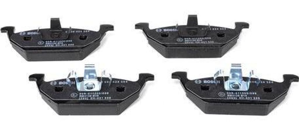 BOSCH 0 986 424 364 Bremsbelagsatz, Scheibenbremse OE JZW698151A kompatibel mit A3 8L