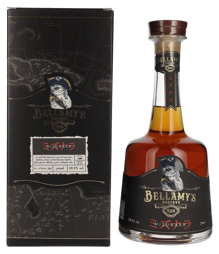 Bellamy's Reserve Rum MIZUNARA 48,4% Vol. 0,7l in Geschenkbox