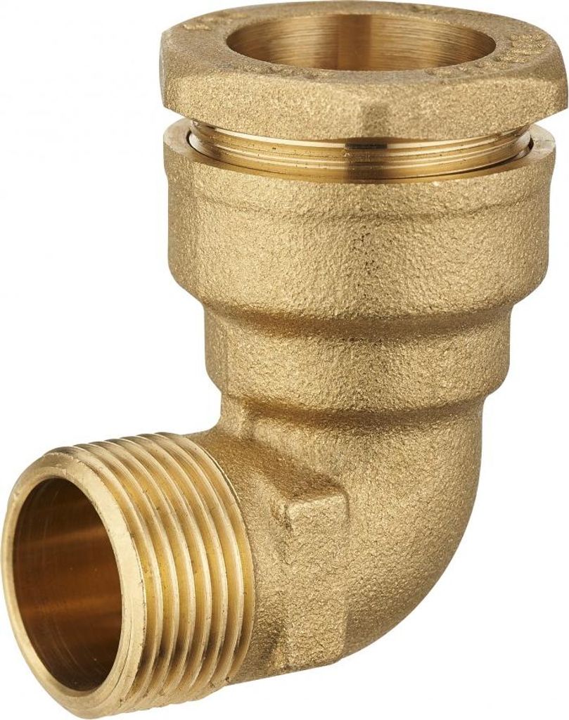 M1 Messing-Kompressionsbogen D.32 für Polyethylenrohr