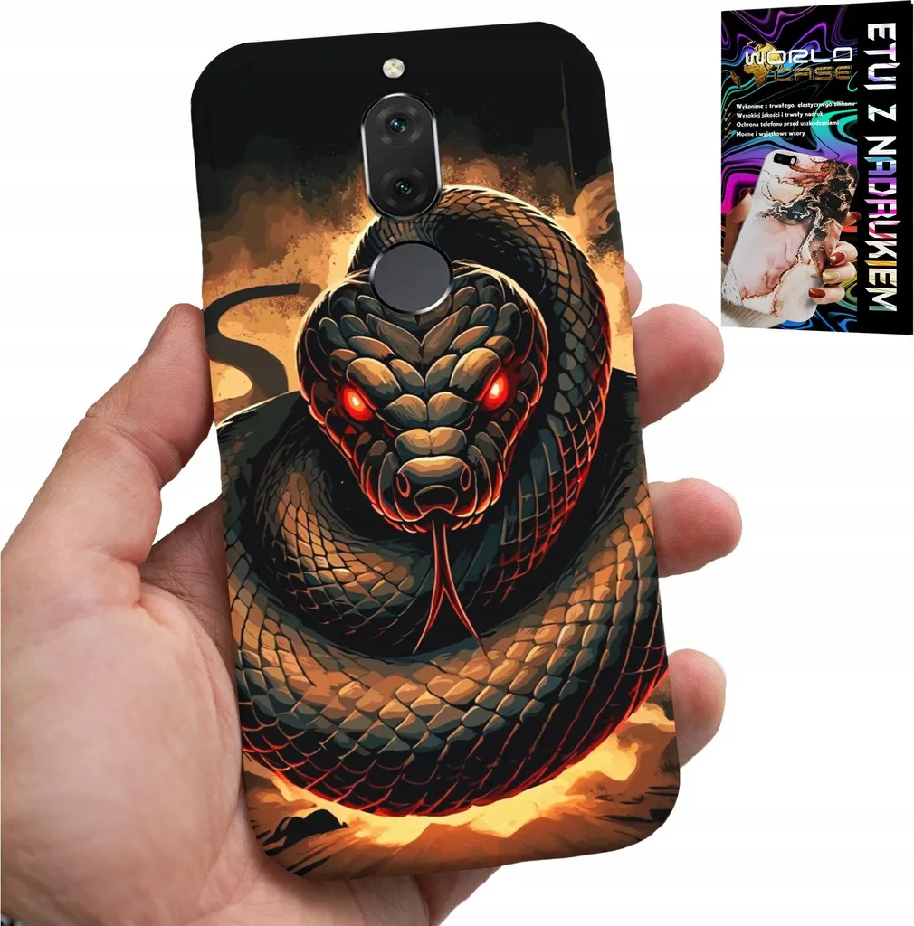 Custodia Per Huawei Mate 10 Lite - Serpente, Cobra Serpenti A Sonagli Custodia + Pellicola