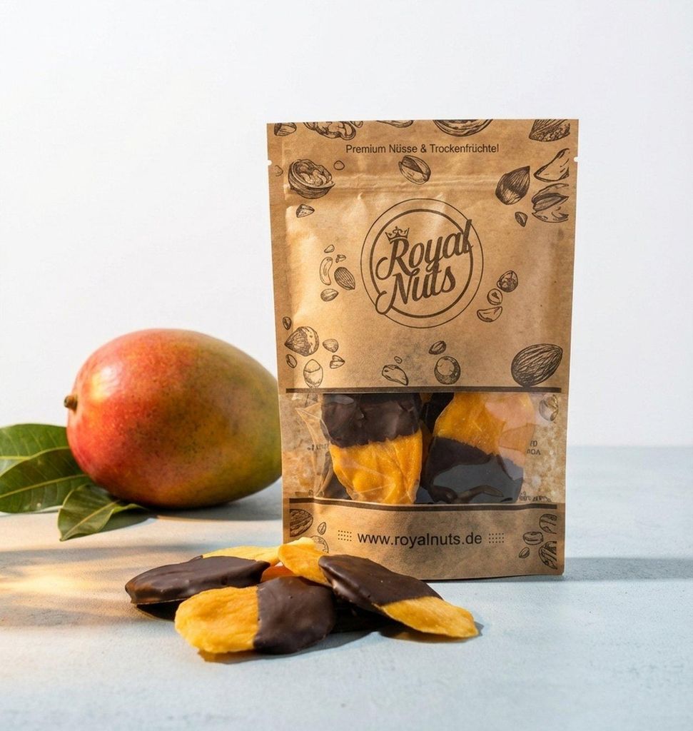 500g Getrocknete Mango mit Zartbitterschokolade Produktbild 