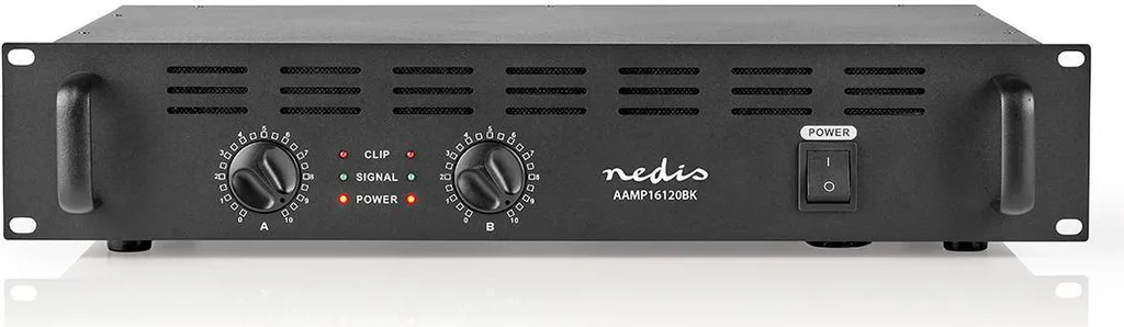 Amplificateur CA 2 Canaux 2x150W RMS Montage Rack 19 Pouces Noir