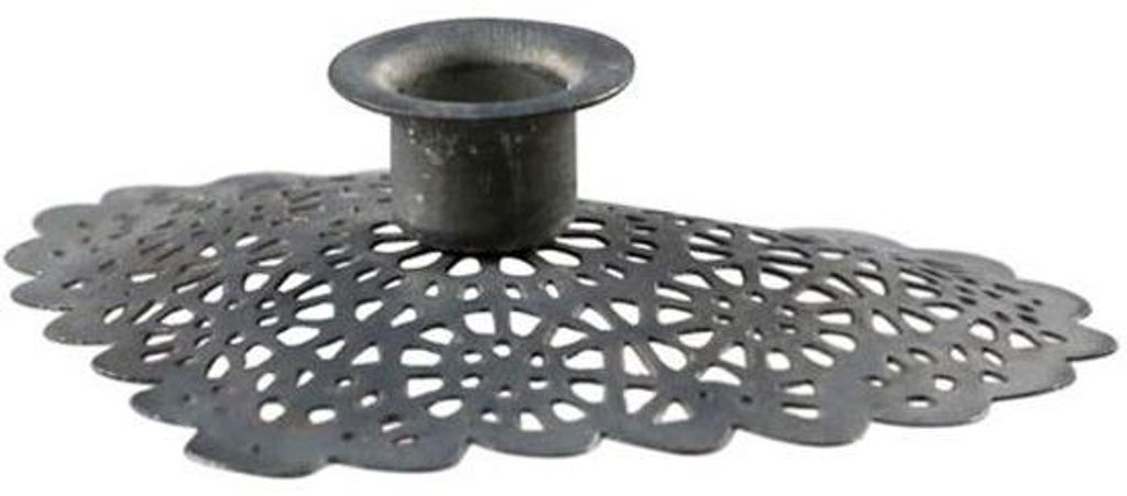 Zinken Gartenlampe - Dekoration für Balkon und Garten - 1 Stück - antiker Zink - 7,5 cm