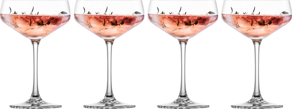 Zwiesel Glas Cocktailschale Echo 4er Set, Kristallglas, Transparent, 277 ml, 123384