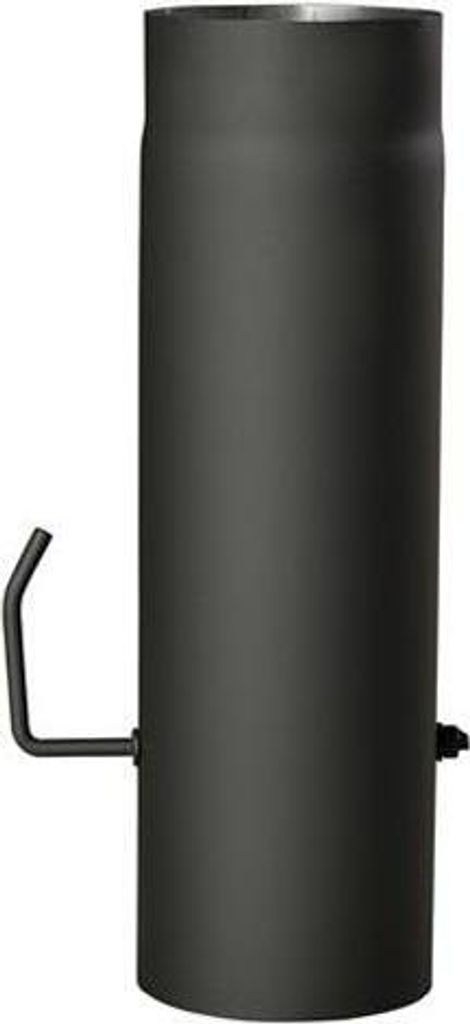 rura dymowa z klapką 150mm/ 500 t.1,5mm CZARNA Zdjęcie produktu 