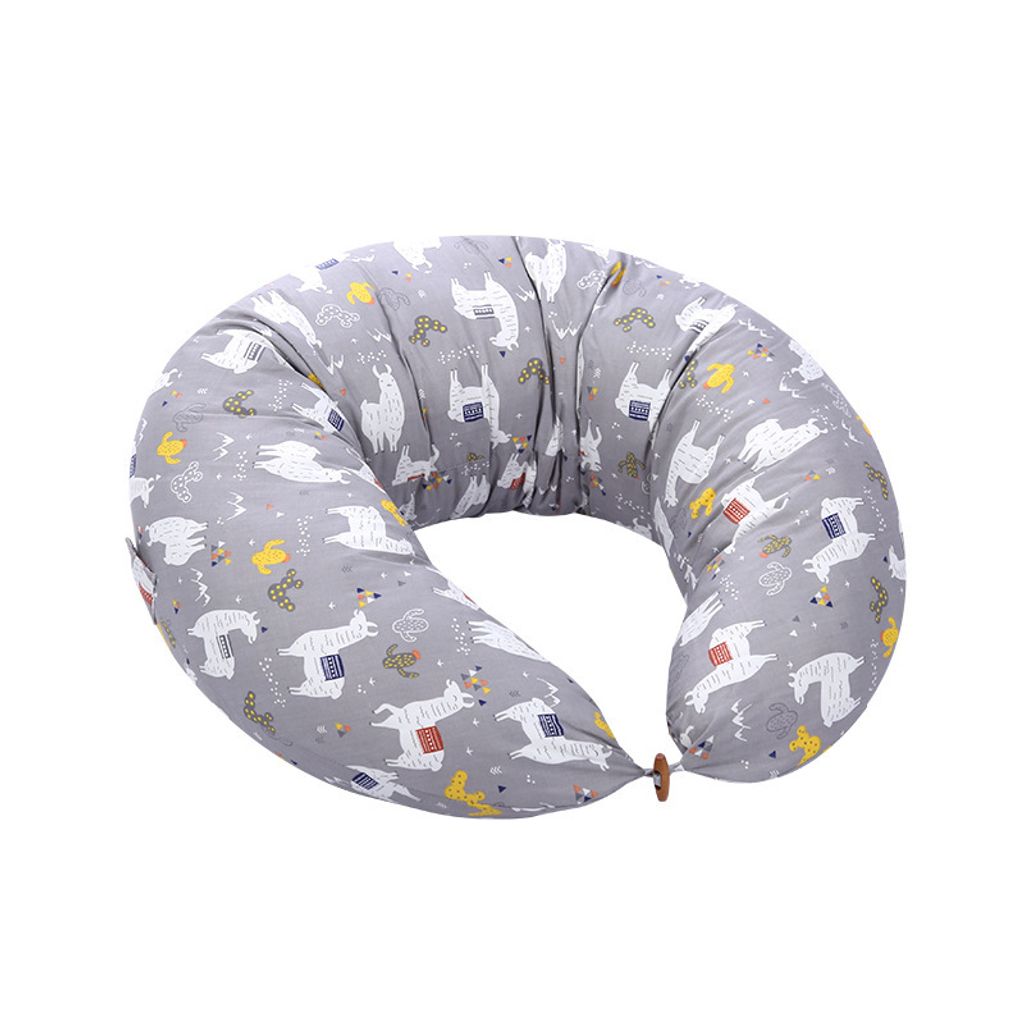 Stillkissen, Schwangerschaftskissen, Babyseiten-Schlafkissen, Innenkissen und Stillkissenbezug aus Baumwolle – 180 x 130 x 35 cm