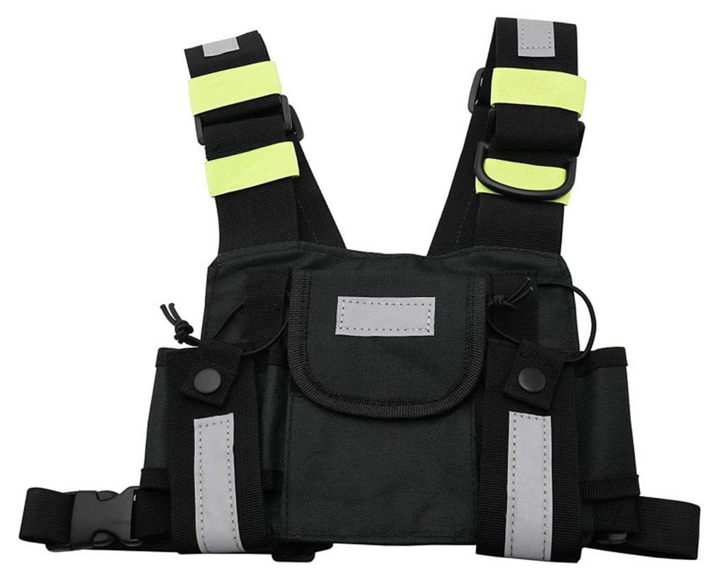 Universelle Brusttasche für Zweiweg-Funkgeräte, Freisprecheinrichtung, Walkie-Talkie-Halterung, verstellbare, wasserabweisende Fronttasche