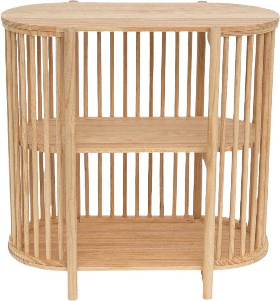 HOMLA SENSUS Bücherregal aus Holz natur 80x45x80 cm