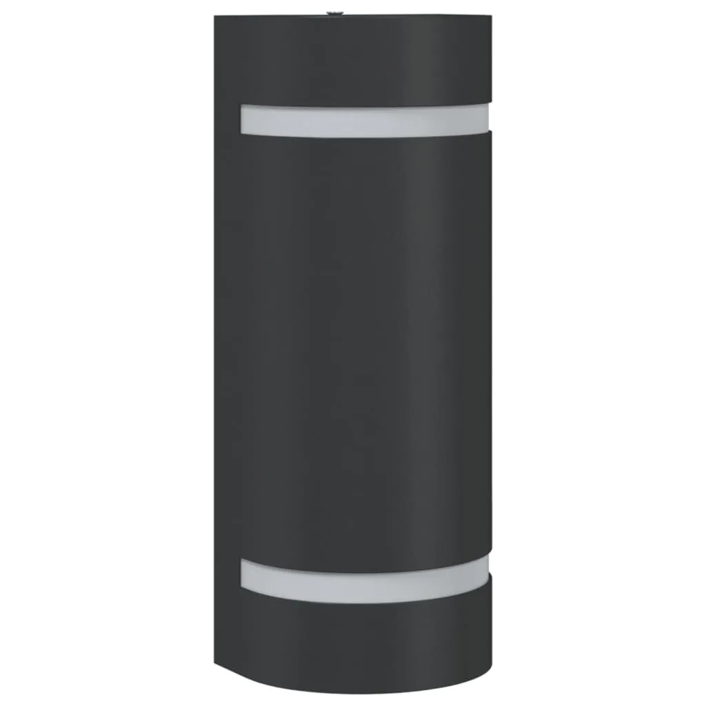 Applique Esterno Alluminio vidaXL Nero - Offerta Lampada Parete - 1