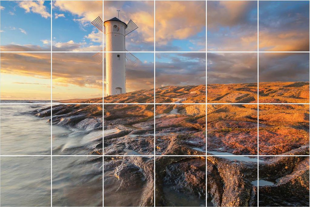 Fliesenaufkleber 20x20 cm – 24 Stück – Selbstklebend – Wasserfest – Pflegeleicht – Hitzebeständig – Für Küche & Bad – Leuchtturm ...