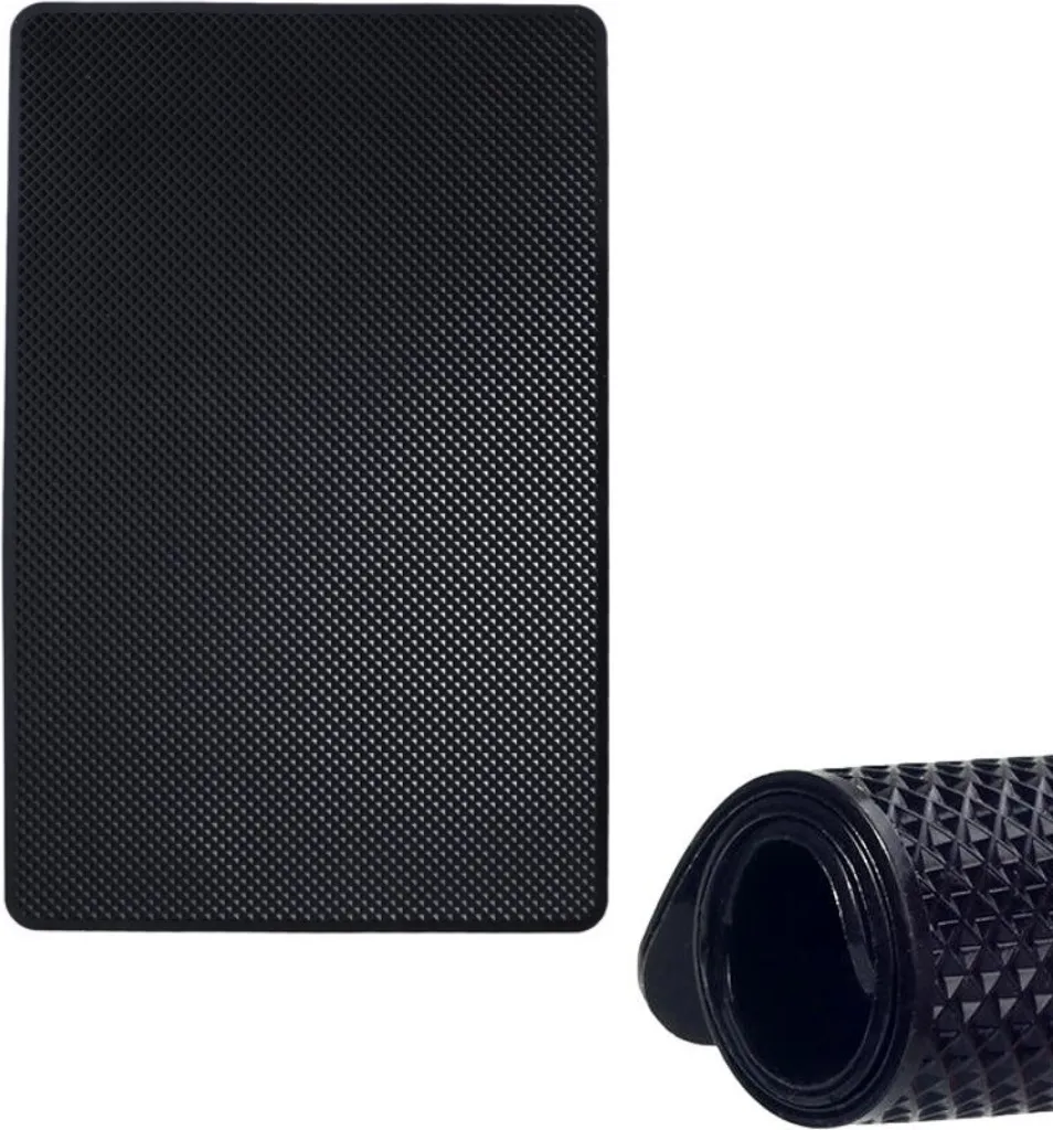 Tappetino Auto Antiscivolo Smartphone e GPS - Pad 27x15cm Super Grip