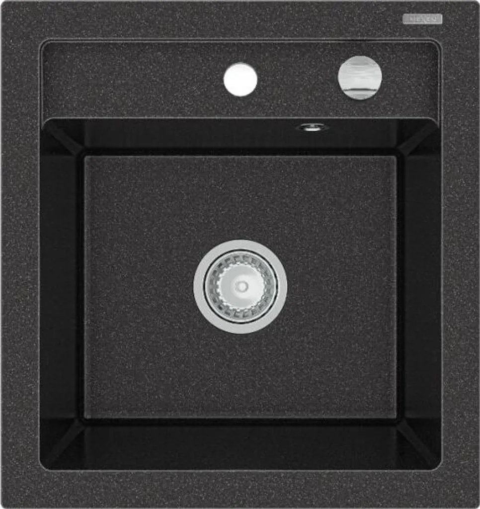 Lavello Mexen Vito 6503521000-76 in Granito Nero con Sifone