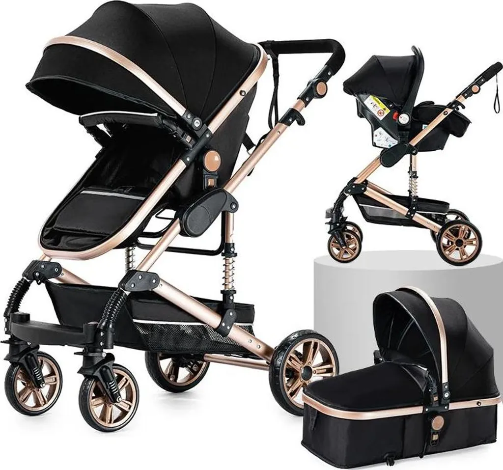 Poussette pour bébé de ville XR008-BG - Idéale pour voyager léger