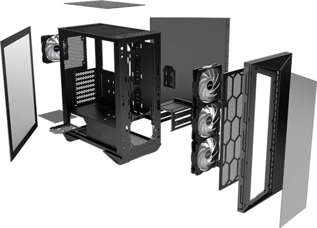 MSI MPG GUNGNIR 110R Boîtier PC ATX : Solution Refroidissement et Design Vitré - 14