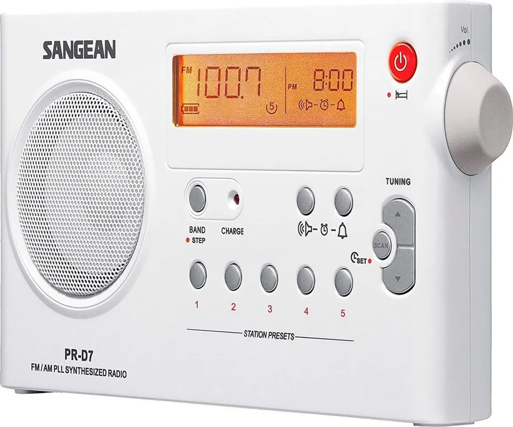 Radio Sangean SPRD7W Bianca Digitale Portatile DAB+ FM RDS Acquista