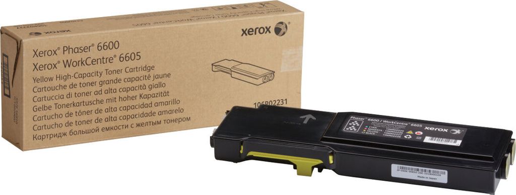 Xerox Phaser 6600/WorkCentre 6605 Hochleistungs-Tonerpatrone Gelb (6.000 Seiten), Laser, Gelb, ISO/IEC 19798, Patrone, 10 - 40 °C, 20 - 80%